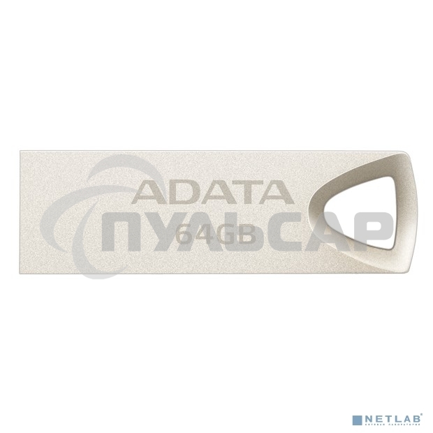 Флешка USB ADATA UV210 (AUV210-64G-RGD), 64 Gb, USB 2.0, R/W 15/5, серебро