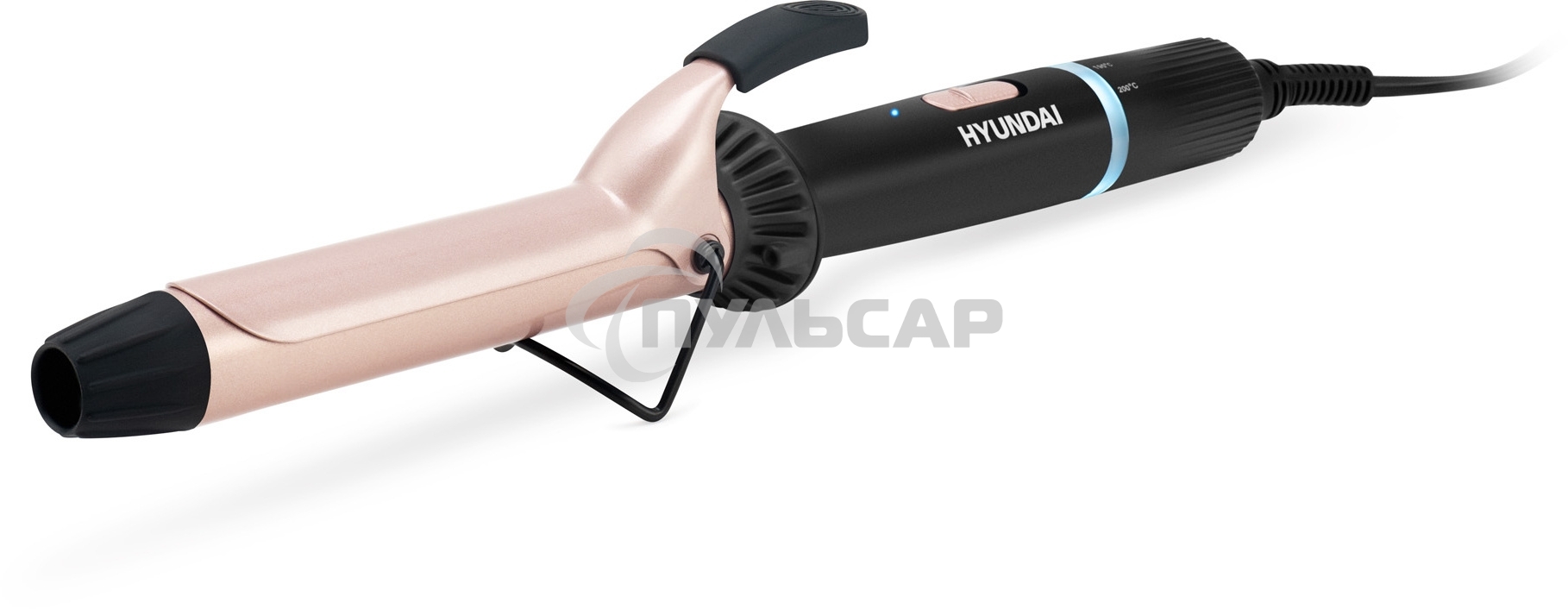 Щипцы Hyundai H-HS1422 40Вт макс.темп.:200С покрытие:керамико-турмалиновое черный