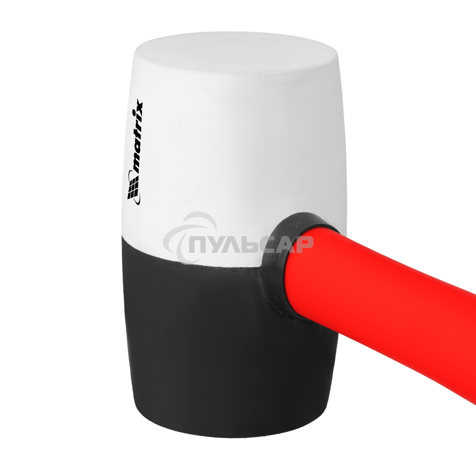 Киянка резиновая Matrix, 680 г, черно-белая резина, фибергласовая рукоятка