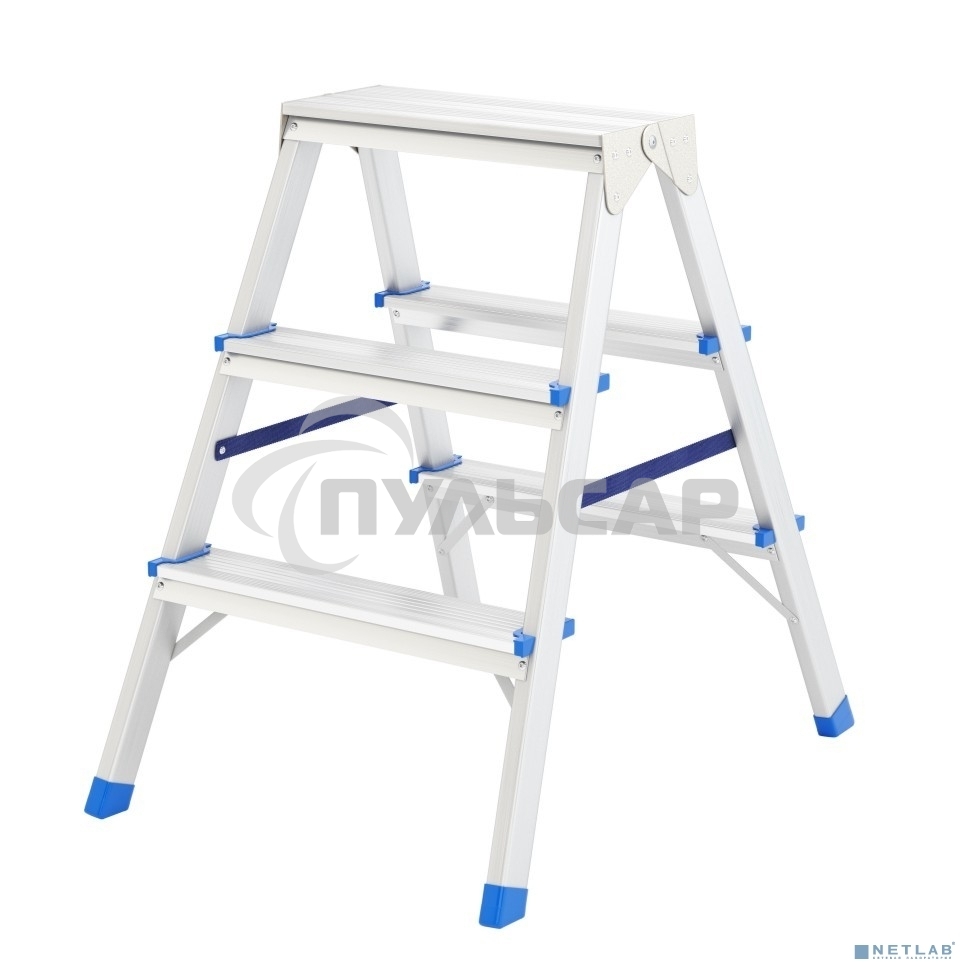 Стремянка Сибртех 97923 двусторонняя 3ст алюминиевая