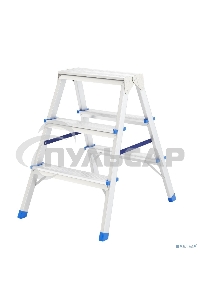Стремянка Сибртех 97923 двусторонняя 3ст алюминиевая