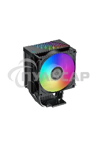 Кулер PCCooler R400 ARGB черный 92мм алюминий+медь 2200r m 30db 4-pin 180W 133мм