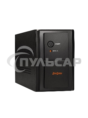 Источник бесперебойного питания ExeGate EP285490RUS SpecialPro UNB-1200.LED.AVR.EURO.RJ.USB 1200VA/750W, LED, AVR, 4 евророзетки, RJ45/11, USB, черный