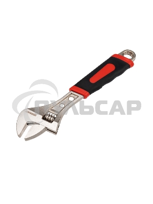 Разводной ключ Rexant 250 мм никелированный, двухкомпонентная рукоятка