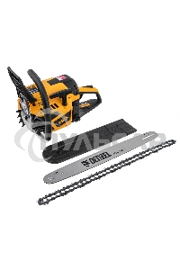 Пила цепная бензиновая DS-5218, шина 45 см, 52см3, 3 л.с., шаг 0,325, паз 1,5 мм, 72 зв Denzel