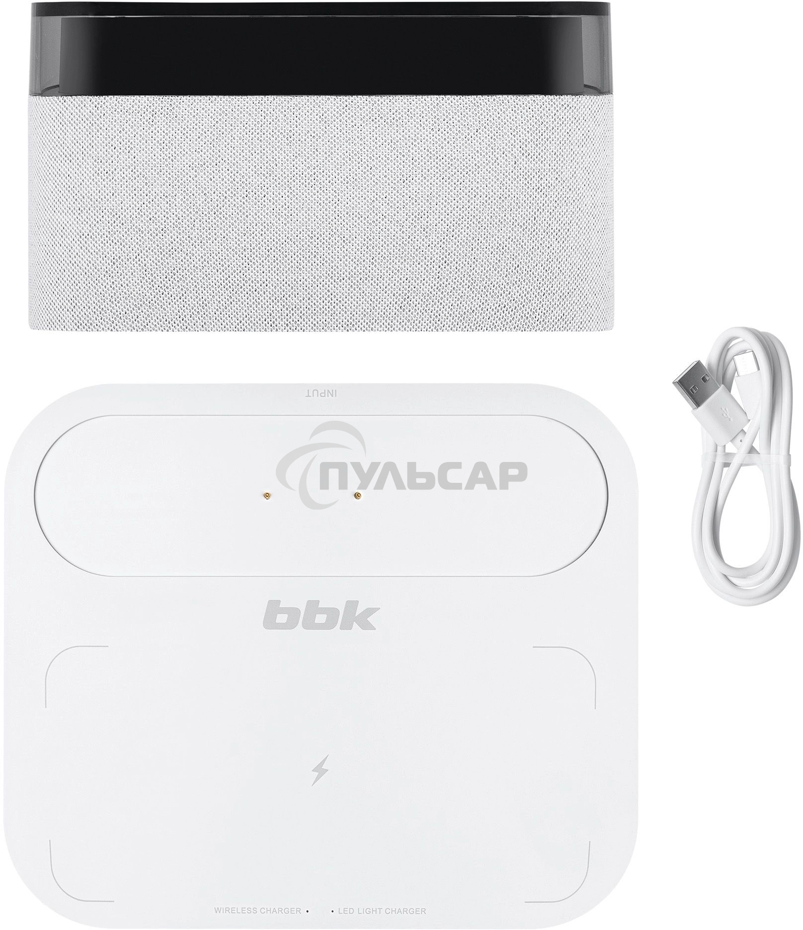 Портативная колонка BBK BTA2020 белый 5W 1.0 BT 10м 1200mAh