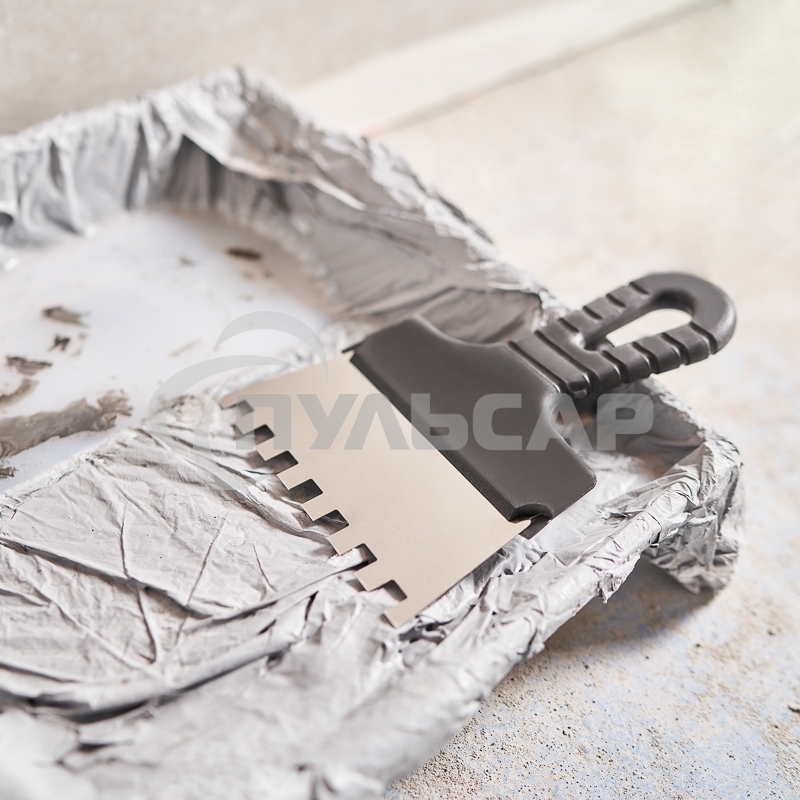 Шпатель фасадный Rexant 150 мм зуб 10х10 нержавеющая сталь, пластмассовая ручка