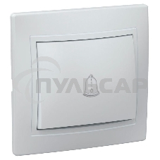 Выключатель 1-кл. СП КВАРТА проход. 10А IP20 ВСп10-1-0-КБ белый ИЭК EVK12-K01-10-DM