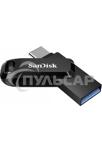 Флешка USB 64 Gb SanDisk Ultra Dual Go, USB 3.1 - USB Type-C черный