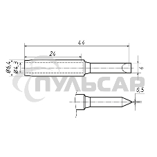 Жало Rexant для паяльника серии 900М, Ø 4.3 мм, тип плоский большой 4.0 мм Жало Rexant для паяльника серии 900М, Ø 4.3 мм, тип плоский большой 4.0 мм