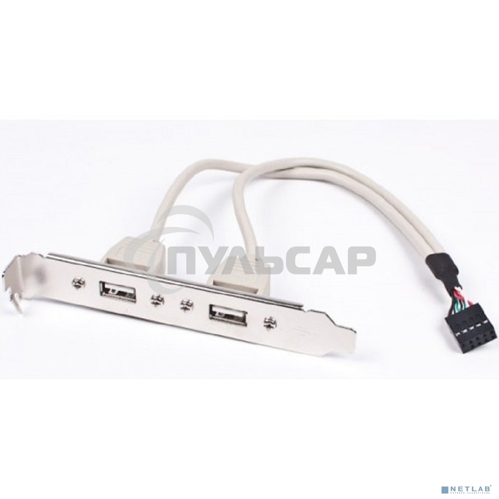 Планка в сист. блок на 2 USB2,0, Gembird 