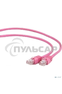 Патч-корд UTP Cablexpert кат.5e, 2м, литой, многожильный (розовый)