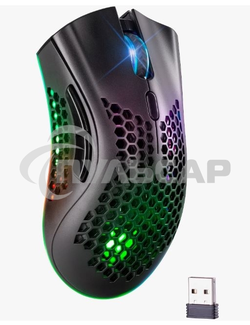 Мышь беспроводная Defender Warlock GM-709L черный, 2400 dpi, радиоканал, USB, кнопки - 8