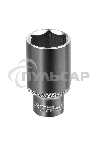 Головка торцевая удлиненная, 30 мм, 6-гранная, CrV, под квадрат 1/2