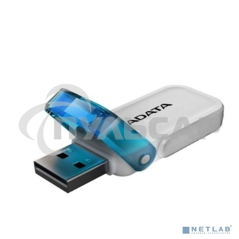 Флешка USB ADATA UV240 (AUV240-64G-RWH), 64 Gb, USB 2.0, R/W 15/5, белый/синий