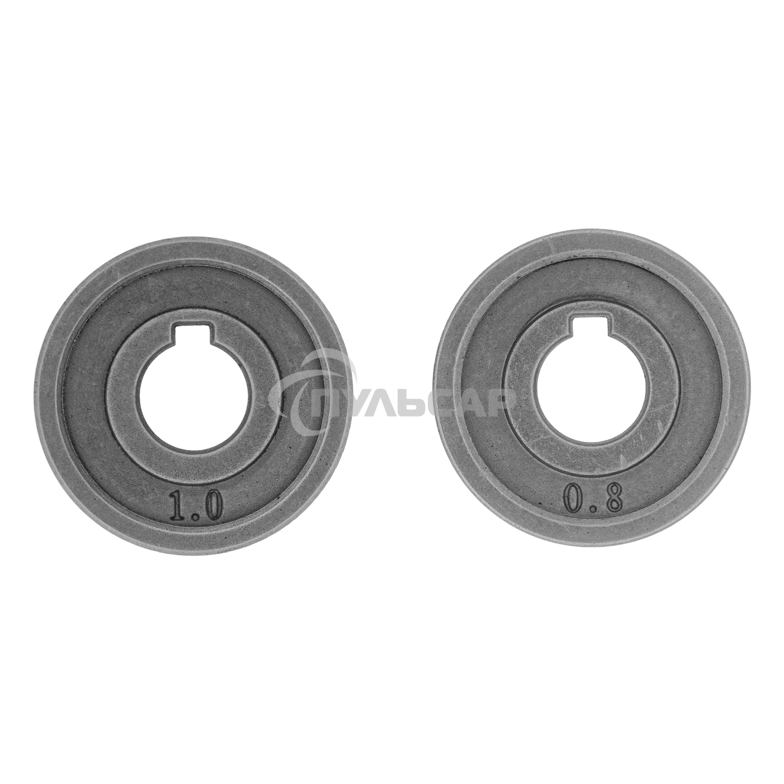 Подающий ролик, зубчатый профиль под флюсовую проволоку 0,8-1мм, 2 шт Denzel