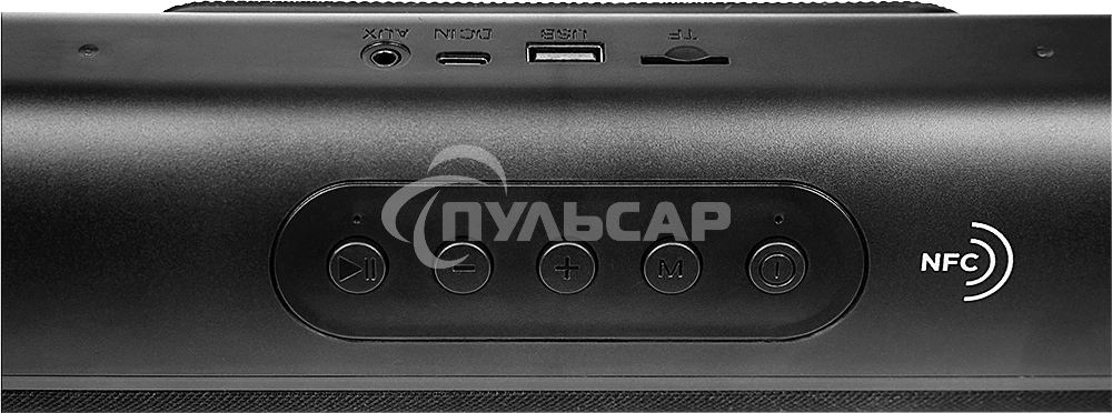 Колонка портатитвная Ural ТТ М100+ черный 6W 1.1 BT/3.5Jack/USB-C 10м 1200mAh (без.бат) (УРАЛ ТТ М100+ черный)