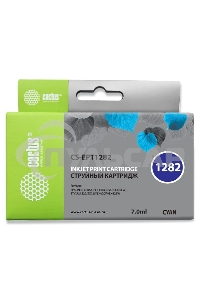 Картридж струйный Cactus CS-EPT1282 (T1282) голубой (7 мл) для Epson Stylus S22/S125/SX420/SX425/Office BX305