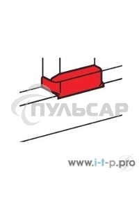 Отвод плоский LEGRAND 010735 с переходом на кабель-канал шириной 80мм, для кабель-каналов 80х35мм, 105х35мм, 80х50мм, 150х50мм