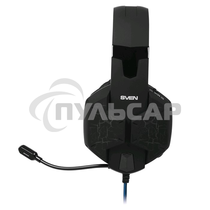 Гарнитура SVEN AP-U980MV, черный-синий (USB, LED, 7.1, 2.2m)