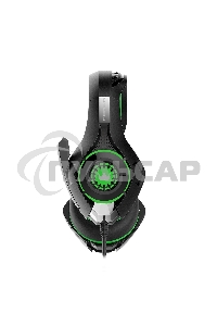 Гарнитура игровая CROWN CMGH-102T Black&green (Подключение USB, встроенная аудио карта, Частотный диапазон: 20Гц-20,000 Гц,Кабель 2.1м,Размер D 250мм)