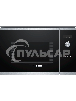 Микроволновая печь встраиваемая Bosch BFL554MS0 нержавеющая сталь/черный, 25 л, 900 Вт, переключатели - поворотный механизм/сенсор