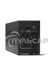 Источник бесперебойного питания ExeGate EP285490RUS SpecialPro UNB-1200.LED.AVR.EURO.RJ.USB 1200VA/750W, LED, AVR, 4 евророзетки, RJ45/11, USB, черный