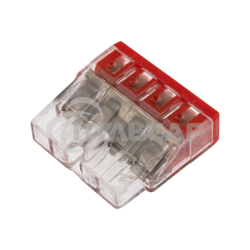 Электромонтажные экспресс-клеммы (2*2.5мм2) 5шт WAGO