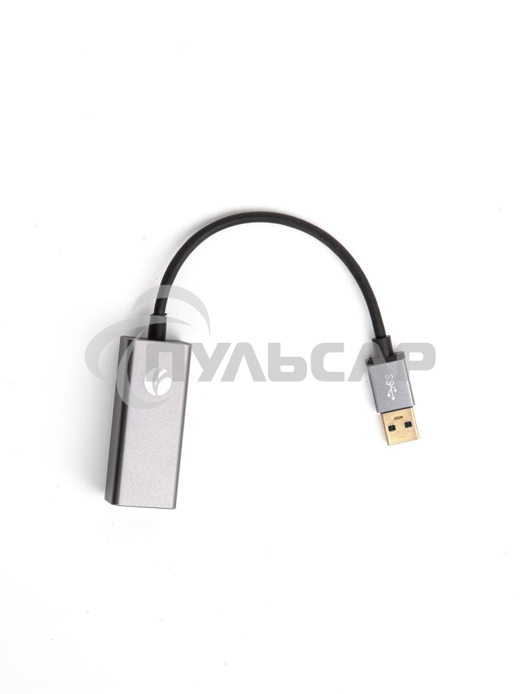 Кабель-переходник USB 3.0 (Am) --> LAN RJ-45 Ethernet 1000 Mbps, Aluminum Shell, VCOM <DU312M>
