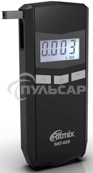 Алкотестер Ritmix RAT-650 электрохимический черный