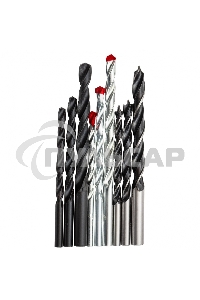 Набор сверл по бетону 5-6-8 мм, металлу 5-6-8 мм, дереву 5-6-8 мм, 9 шт. цилин. хвостовик Sparta