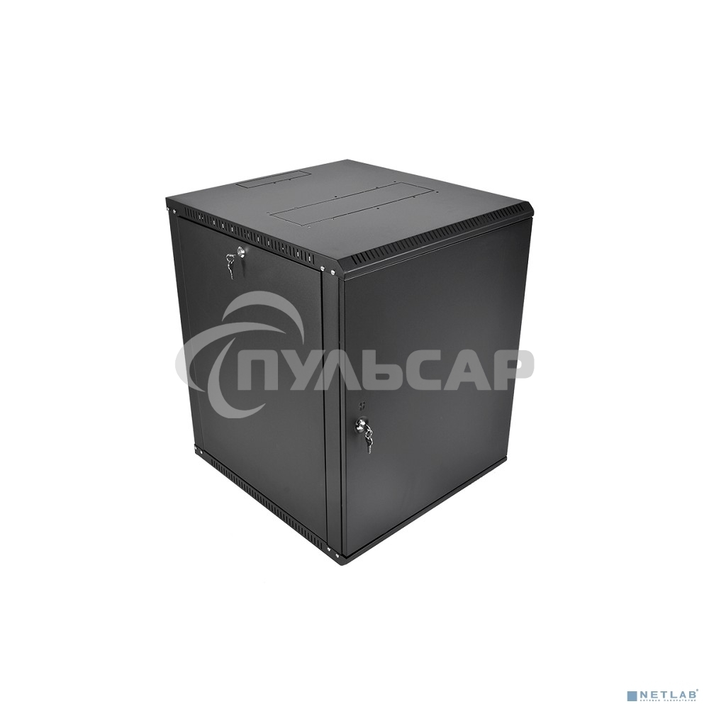 Шкаф телекоммуникационный настенный разборный ЦМО ЭКОНОМ 15U (600 350) дверь металл, черный