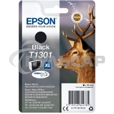 Картридж струйный Epson T1301 (C13T13014012/C13T13014010) черный, 25.4 мл, для SX520WD/SX620FW/BX525WD/BX625FWD