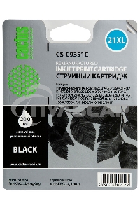 Картридж струйный Cactus CS-C9351C №21XL черный (20 мл) для HP DJ 3920/3940/D1360/D1460/D1470/D1560/D2330/D2360