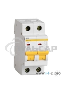 Выключатель автоматический модульный 2п C 6А 4.5кА ВА47-29 ИЭК MVA20-2-006-C
