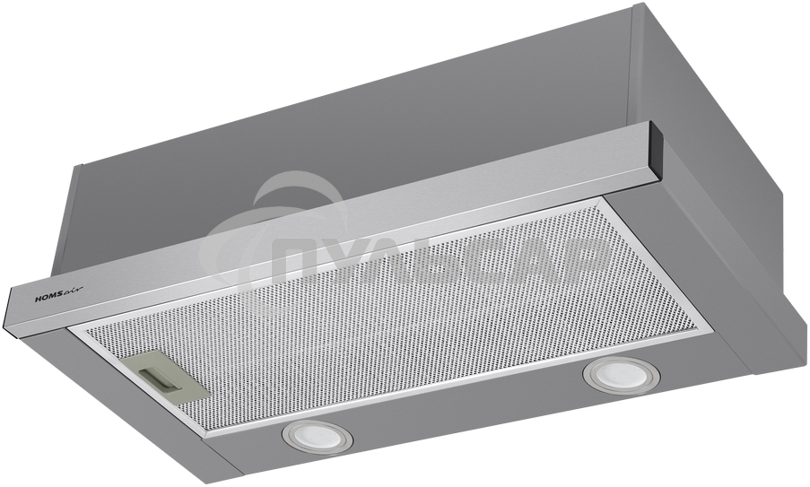 Вытяжка телескопическая HOMSair Flat 50 нержавеющая сталь, 50 см, 520 куб. м/ч, 47 дБ