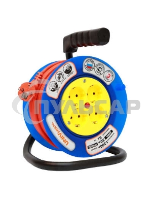 Удлинитель на катушке 4х20м без заземл. 6А IP20 У6-014 термо ПВС 2х0.75 (190мм) UNIVersal 9632057