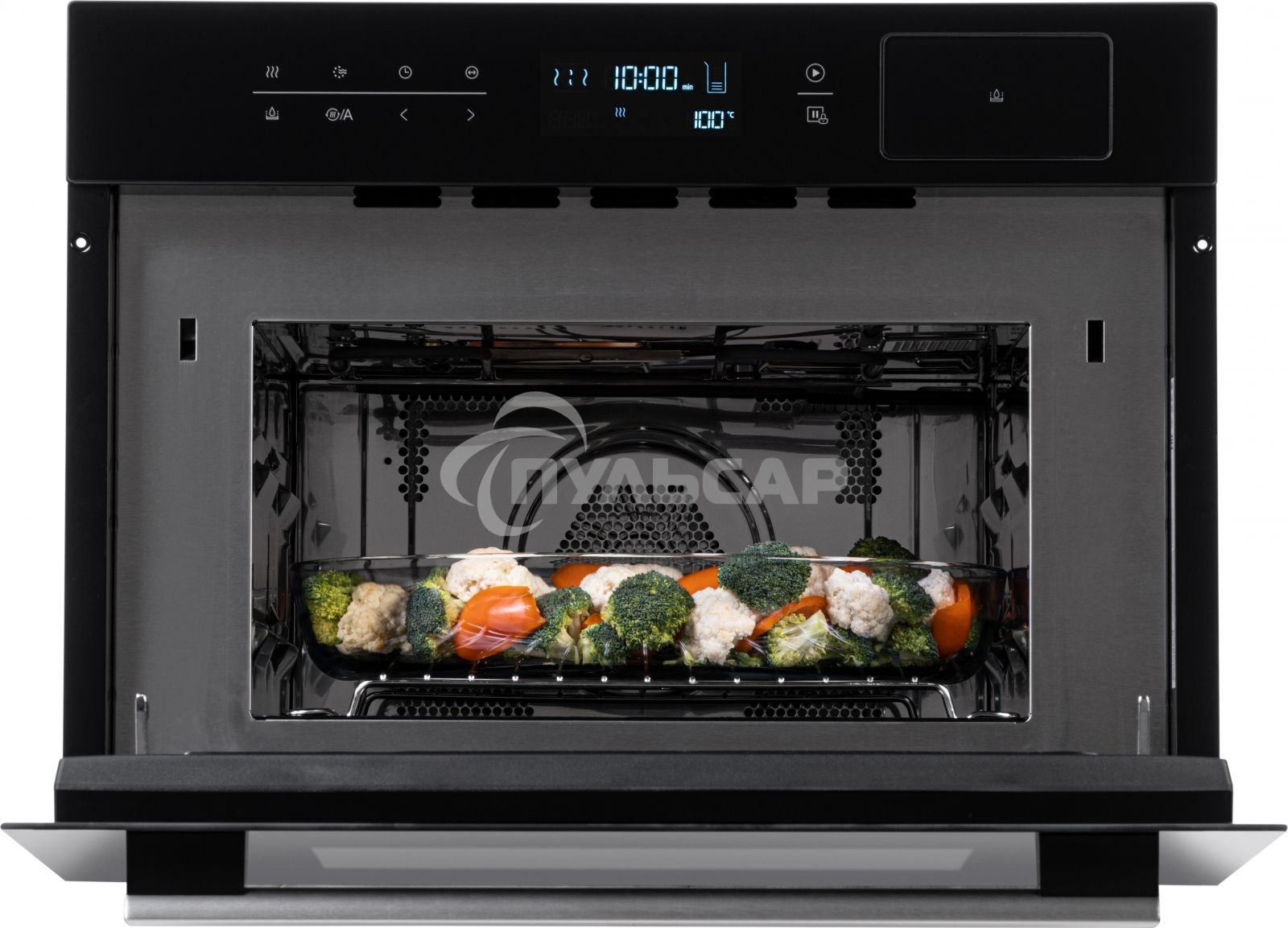 Духовой шкаф электрический Weissgauff OEMS 459 PDB черный, встраиваемый