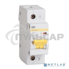 Выключатель автоматический модульный 1п C 63А 10кА ВА47-100 ИЭК MVA40-1-063-C