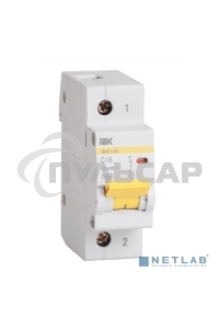 Выключатель автоматический модульный 1п C 63А 10кА ВА47-100 ИЭК MVA40-1-063-C