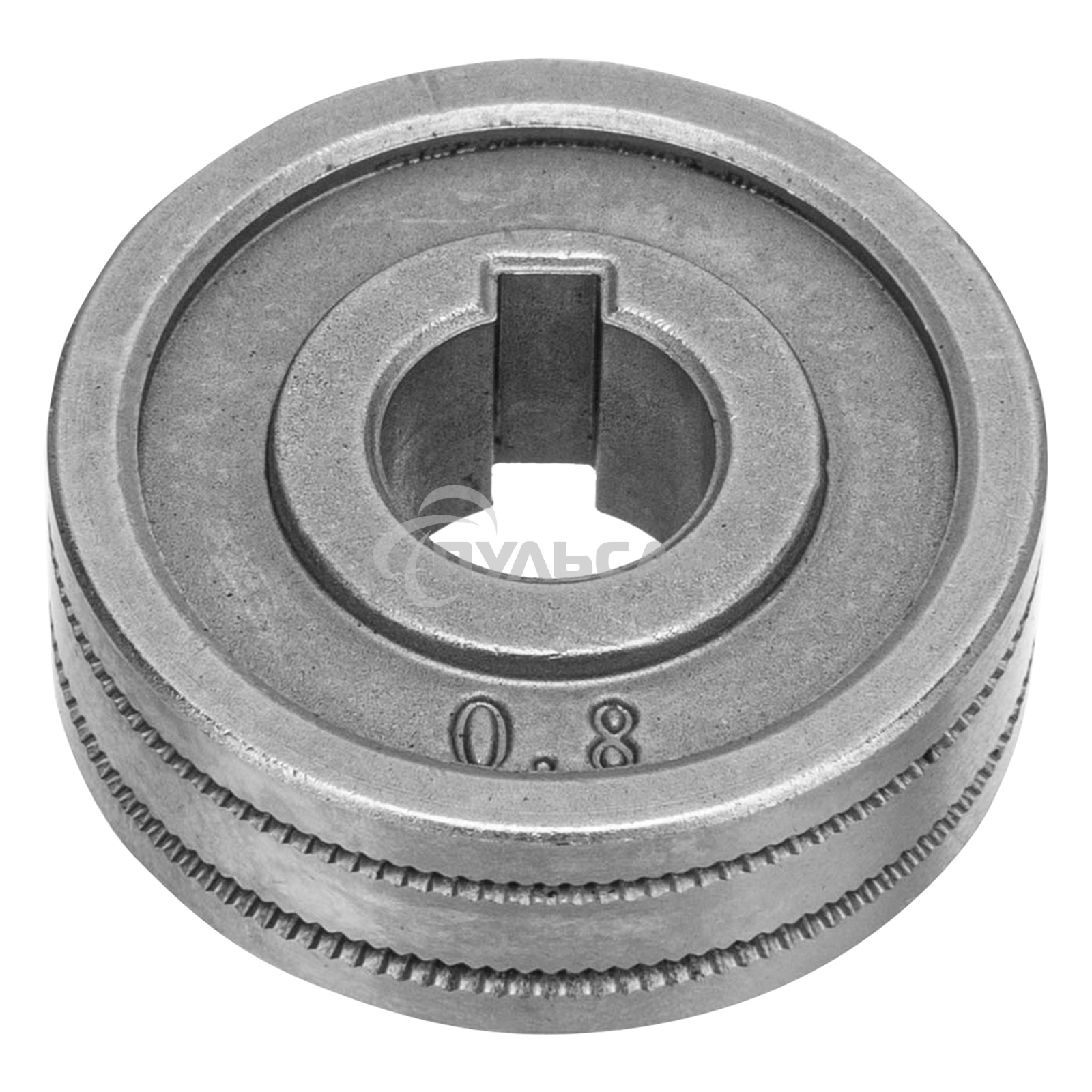 Подающий ролик, зубчатый профиль под флюсовую проволоку 0,8-1мм, 2 шт Denzel