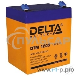 Батарея Delta DTM 1205 (12V, 5Ah)