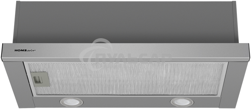 Вытяжка телескопическая HOMSair Flat 50 нержавеющая сталь, 50 см, 520 куб. м/ч, 47 дБ