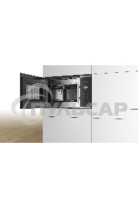 Микроволновая печь встраиваемая Bosch BFL554MS0 нержавеющая сталь/черный, 25 л, 900 Вт, переключатели - поворотный механизм/сенсор