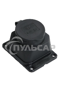 Розетка кабельная наружной установки IР44 16А 2Р+E каучук ОМЕГА IEK PKR11-016-2-K02