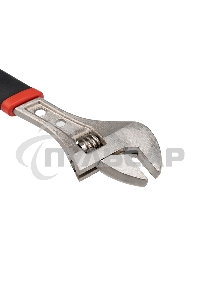 Разводной ключ Rexant 250 мм никелированный, двухкомпонентная рукоятка