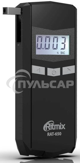 Алкотестер Ritmix RAT-650 электрохимический черный