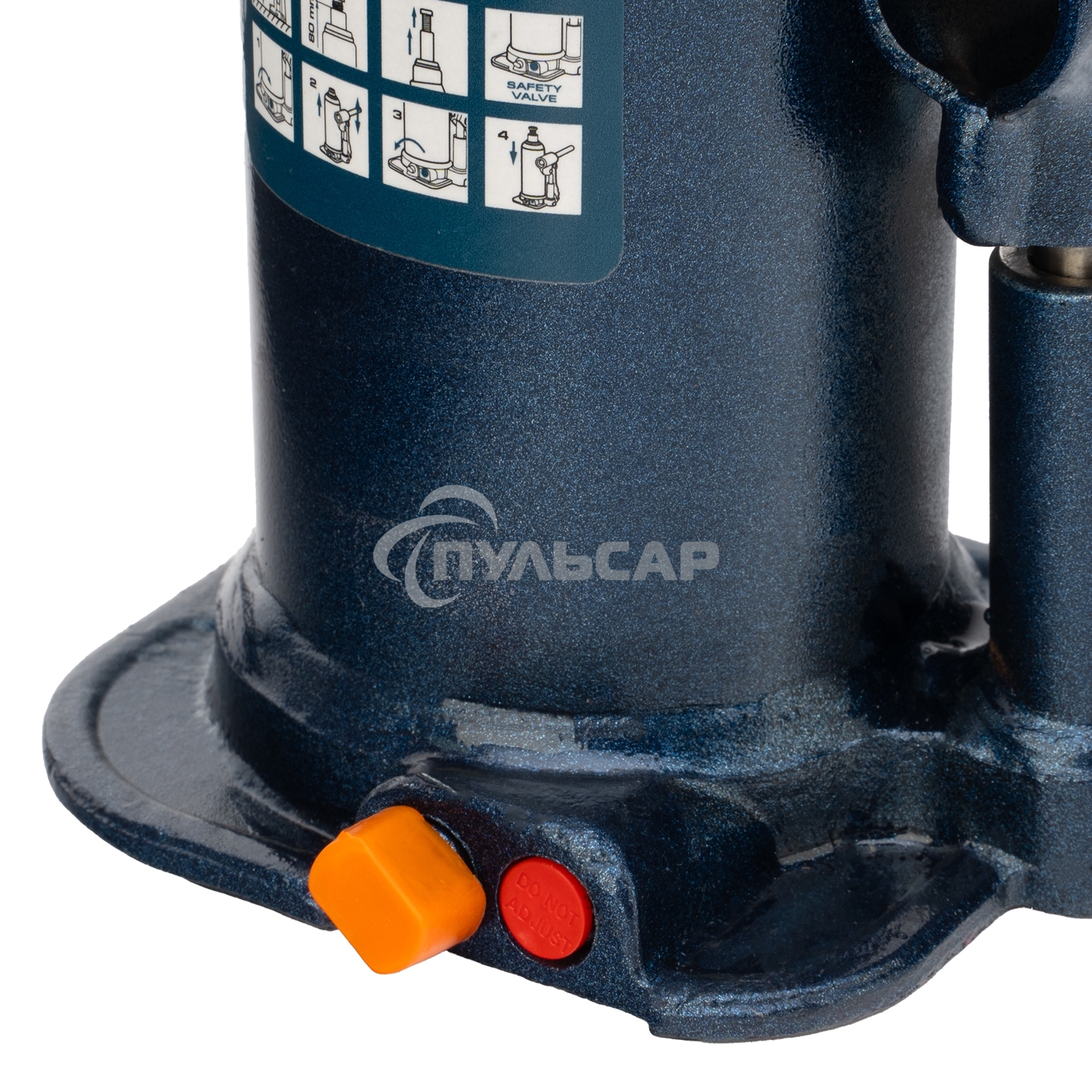 Домкрат гидравлический бутылочный, 10 т, h подъема 222-447 мм Stels