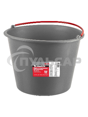 Ведро строительное Matrix пластмассовое 20 л, ударопрочное, обрезиненная ручка 81464