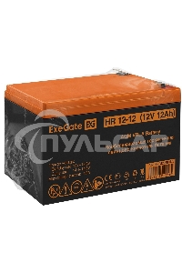 Батарея ExeGate HR 12-12 (12V 12Ah 1251W), клеммы F2